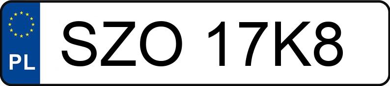 Numer rejestracyjny SZO 17K8 posiada SEAT Leon 1.2 TSI MR`13 E5 5F Style - SZO17K8 Numer rejestracyjny SZO 17K8 posiada SEAT Leon 1.2 TSI MR`13 E5 5F Style - SZO17K8