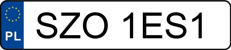 Numer rejestracyjny SZO 1ES1 posiada MITSUBISHI Pajero 3.2 DI-D MR`00 E3 - SZO1ES1