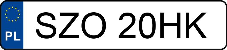 Numer rejestracyjny SZO 20HK posiada BMW 530 D - SZO20HK