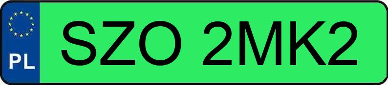 Numer rejestracyjny SZO 2MK2 posiada TESLA MODEL Y - SZO2MK2