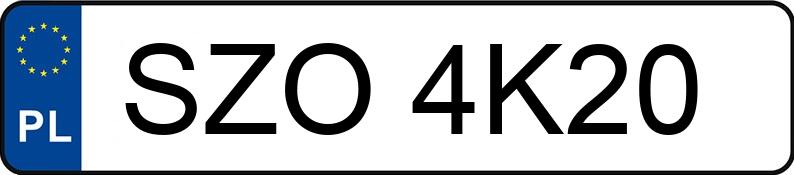 Numer rejestracyjny SZO 4K20 posiada BMW 320I - SZO4K20 Numer rejestracyjny SZO 4K20 posiada BMW 320I - SZO4K20