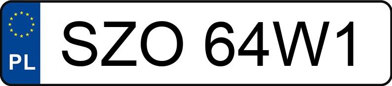 Numer rejestracyjny SZO 64W1 posiada FORD FOCUS - SZO64W1