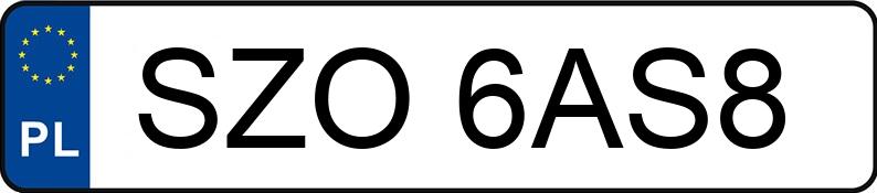 Numer rejestracyjny SZO 6AS8 posiada PEUGEOT 308 - SZO6AS8 Numer rejestracyjny SZO 6AS8 posiada PEUGEOT 308 - SZO6AS8