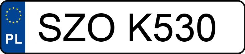 Numer rejestracyjny SZO K530 posiada DAEWOO / FSO Matiz 0.8 Kat. MR`98 S - SZOK530