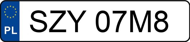 Numer rejestracyjny SZY 07M8 posiada FIAT SEICENTO VAN - SZY07M8