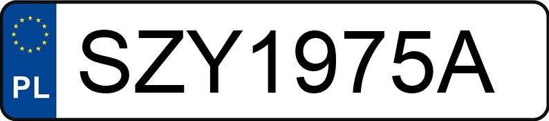 Numer rejestracyjny SZY 1975A posiada SKODA KAROQ - SZY1975A