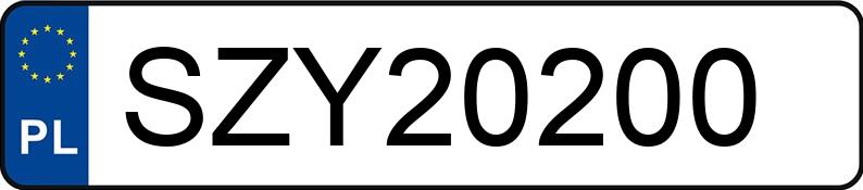 Numer rejestracyjny SZY 20200 posiada SAAB 900i 2.0 Kat. 900i 2.0 Kat. - SZY20200