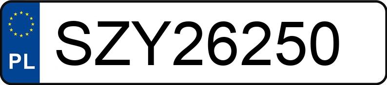 Numer rejestracyjny SZY 26250 posiada PEUGEOT PARTNER - SZY26250