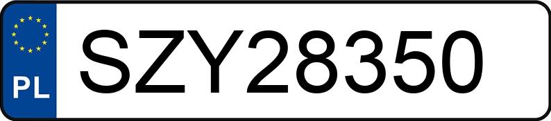 Numer rejestracyjny SZY 28350 posiada OPEL Zafira 1.9 CDTI MR`06 E4 Essentia Aut. - SZY28350 Numer rejestracyjny SZY 28350 posiada OPEL Zafira 1.9 CDTI MR`06 E4 Essentia Aut. - SZY28350