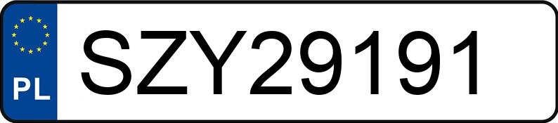 Numer rejestracyjny SZY 29191 posiada VOLKSWAGEN TOURAN - SZY29191 Numer rejestracyjny SZY 29191 posiada VOLKSWAGEN TOURAN - SZY29191