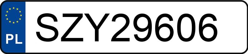 Numer rejestracyjny SZY 29606 posiada VOLKSWAGEN GOLF - SZY29606