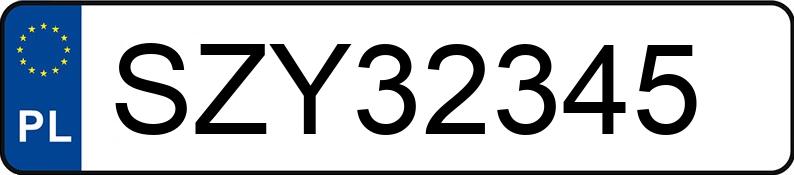 Numer rejestracyjny SZY 32345 posiada VOLKSWAGEN Passat B7 1.6 TDI-CR MR`10 E5 Comfortline BMT - SZY32345