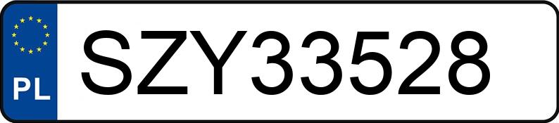 Numer rejestracyjny SZY 33528 posiada BMW 316I - SZY33528