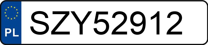 Numer rejestracyjny SZY 52912 posiada LANCIA PHEDRA - SZY52912