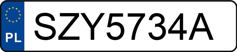 Numer rejestracyjny SZY 5734A posiada FORD FOCUS - SZY5734A