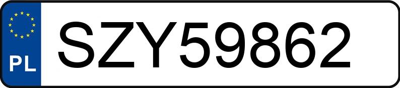 Numer rejestracyjny SZY 59862 posiada OPEL VECTRA - SZY59862 Numer rejestracyjny SZY 59862 posiada OPEL VECTRA - SZY59862