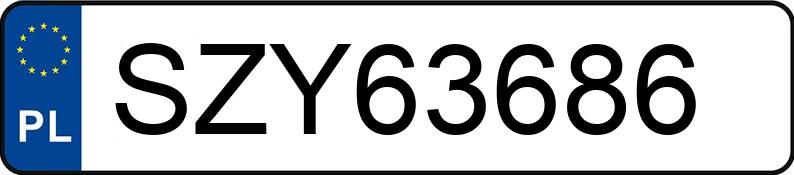 Numer rejestracyjny SZY 63686 posiada BMW 320i MR`04 E3 E90 320i MR`04 E3 E90 - SZY63686