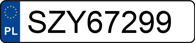 Numer rejestracyjny SZY 67299 posiada OPEL ASTRA 1.4 - SZY67299 Numer rejestracyjny SZY 67299 posiada OPEL ASTRA 1.4 - SZY67299