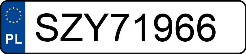 Numer rejestracyjny SZY 71966 posiada DODGE JOURNEY - SZY71966