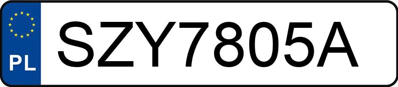 Numer rejestracyjny SZY 7805A posiada AUDI A3 SPORTBACK - SZY7805A Numer rejestracyjny SZY 7805A posiada AUDI A3 SPORTBACK - SZY7805A