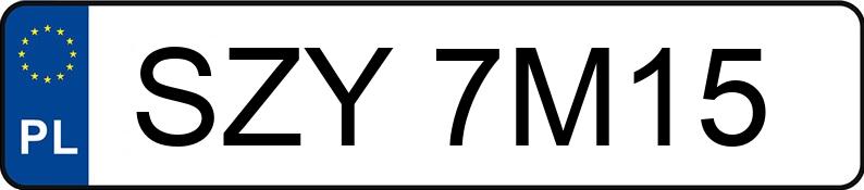 Numer rejestracyjny SZY 7M15 posiada SEAT TOLEDO 2.3 - SZY7M15