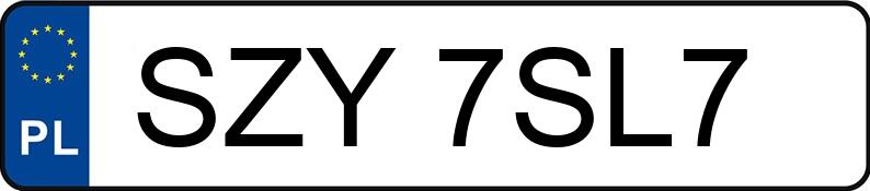 Numer rejestracyjny SZY 7SL7 posiada VOLKSWAGEN GOLF - SZY7SL7 Numer rejestracyjny SZY 7SL7 posiada VOLKSWAGEN GOLF - SZY7SL7