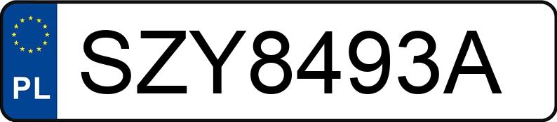 Numer rejestracyjny SZY 8493A posiada FORD S-MAX - SZY8493A