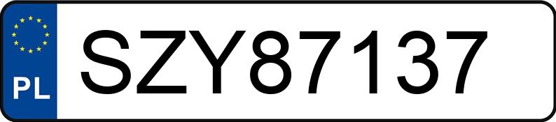 Numer rejestracyjny SZY 87137 posiada BMW X1 2.0 Diesel MR`10 E5 E84 xDrive20d - SZY87137