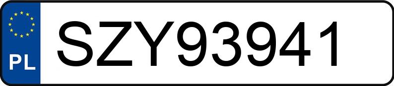 Numer rejestracyjny SZY 93941 posiada FIAT FREEMONT - SZY93941 Numer rejestracyjny SZY 93941 posiada FIAT FREEMONT - SZY93941