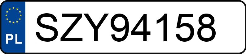 Numer rejestracyjny SZY 94158 posiada FORD TRANSIT - SZY94158 Numer rejestracyjny SZY 94158 posiada FORD TRANSIT - SZY94158