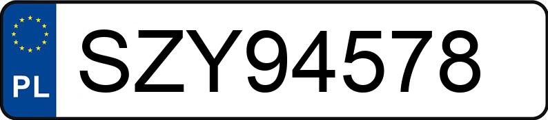 Numer rejestracyjny SZY 94578 posiada FORD MUSTANG - SZY94578 Numer rejestracyjny SZY 94578 posiada FORD MUSTANG - SZY94578