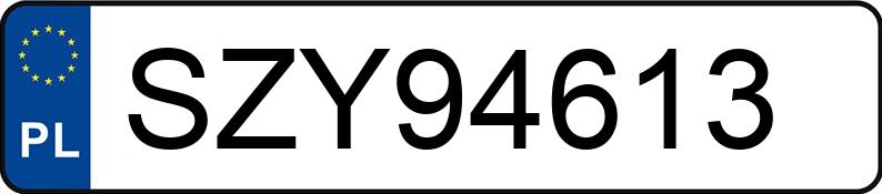 Numer rejestracyjny SZY 94613 posiada PEUGEOT PARTNER - SZY94613