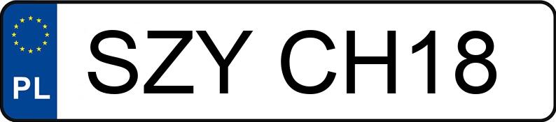 Numer rejestracyjny SZY CH18 posiada WLADIMIREC T-25A - SZYCH18 Numer rejestracyjny SZY CH18 posiada WLADIMIREC T-25A - SZYCH18