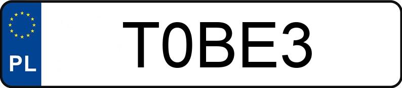 Numer rejestracyjny T0BE3 posiada FORD Mustang 5.0 MR`15 E6 GT Aut.