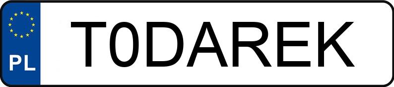 Numer rejestracyjny T0DAREK posiada LEXUS LS600HL