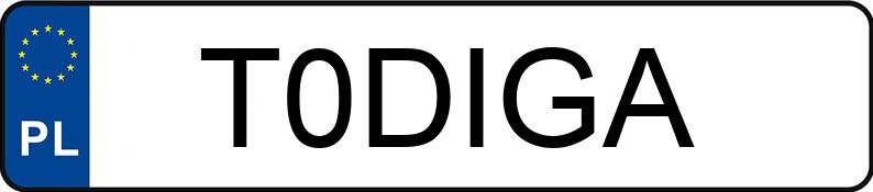 Numer rejestracyjny T0DIGA posiada BMW 520D SE