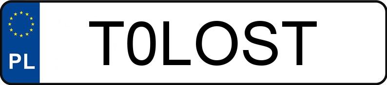 Numer rejestracyjny T0LOST posiada MERCEDES-BENZ C 300