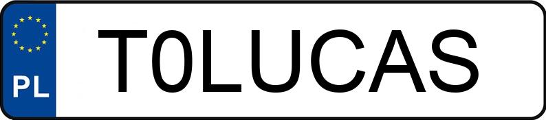 Numer rejestracyjny T0LUCAS posiada AUDI A5 Coupe 2.0 TFSI MR`12 E5 B8 A5 Coupe 2.0 TFSI MR`12 E5 B8