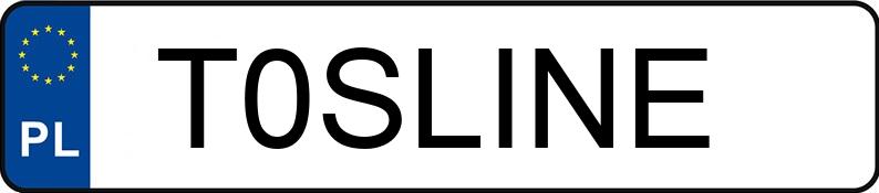 Numer rejestracyjny T0SLINE posiada AUDI A6 2.0 TDi MR`15 E6 4G ultra