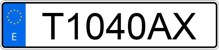 Numer rejestracyjny T1040AX posiada RENAULT EXPRESS