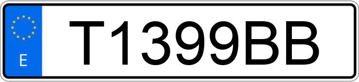 Numer rejestracyjny T1399BB posiada AUDI A3