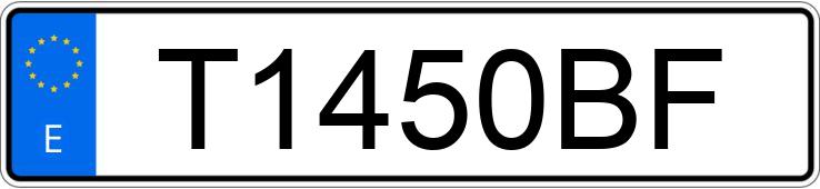 Numer rejestracyjny T1450BF posiada NISSAN PRIMERA