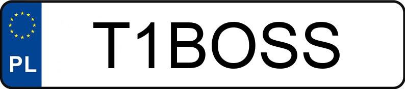 Numer rejestracyjny T1BOSS posiada SHENKE  ST