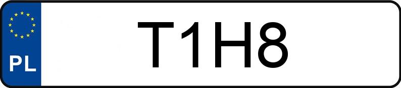 Numer rejestracyjny T1H8 posiada DODGE CHARGER Numer rejestracyjny T1H8 posiada DODGE CHARGER