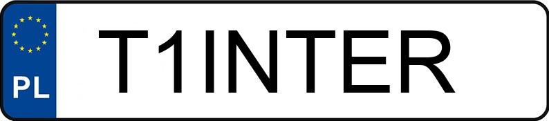 Numer rejestracyjny T1INTER posiada AUDI A7 SPORTBACK