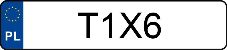 Numer rejestracyjny T1X6 posiada ALFA ROMEO GIULIETTA