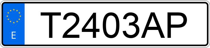 Numer rejestracyjny T2403AP posiada AUDI CABRIOLET