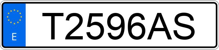 Numer rejestracyjny T2596AS posiada RENAULT MEGANE