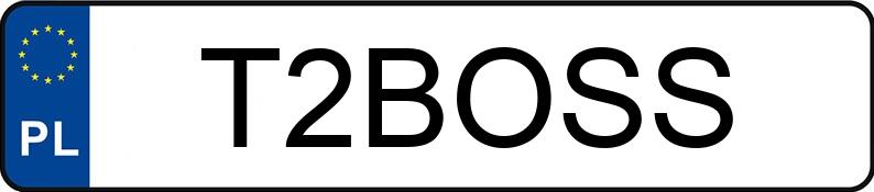 Numer rejestracyjny T2BOSS posiada FORD FT Custom 320 2.0 TDCi MR`23 E6.2 3.3t L2 Trend