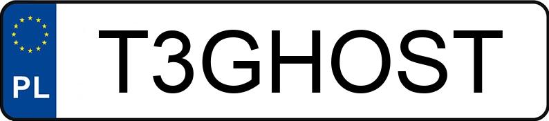 Numer rejestracyjny T3GHOST posiada BMW 525 D